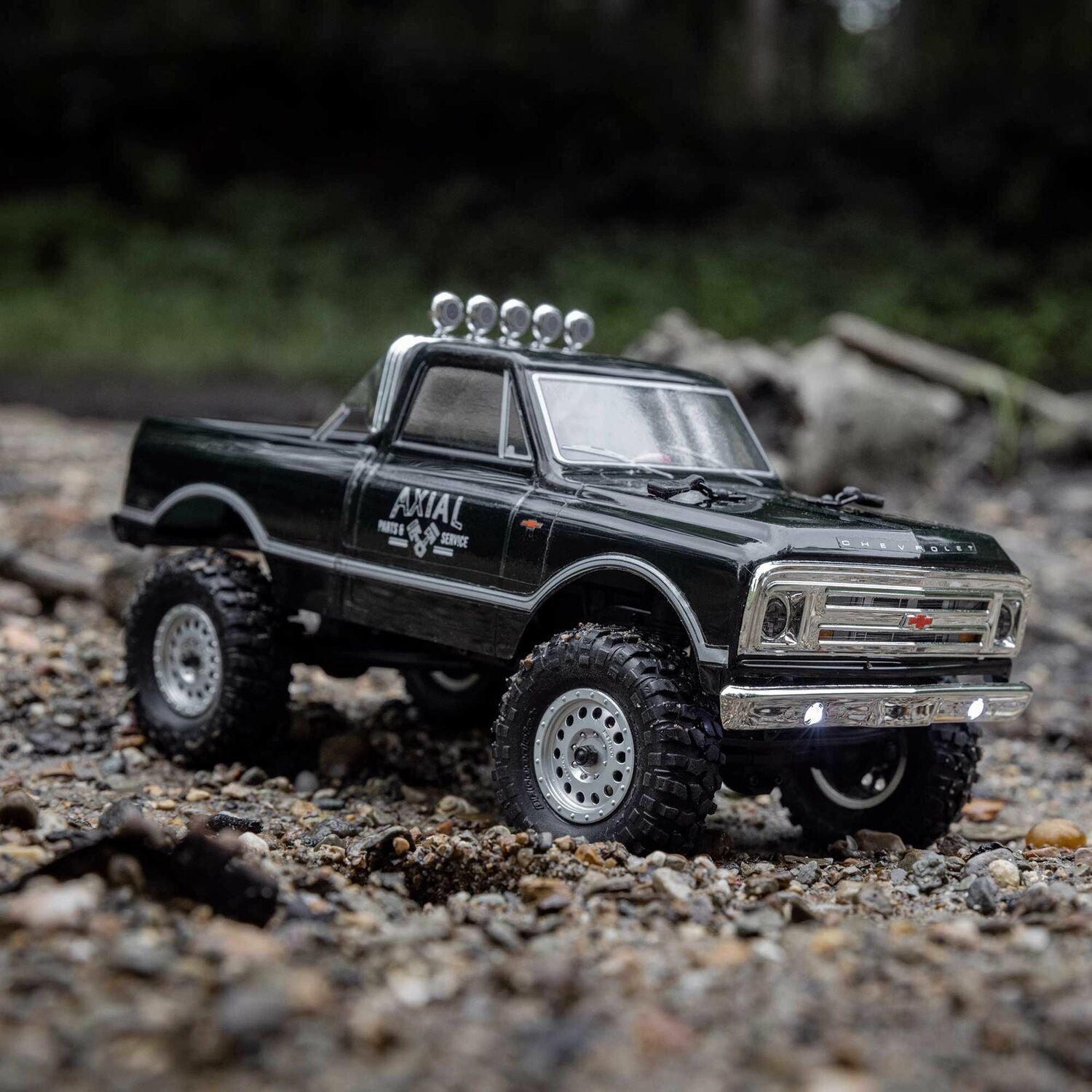 1/24 SCX24 1967 Chevrolet C10 4WD RC Brushed Truck RTR, Black